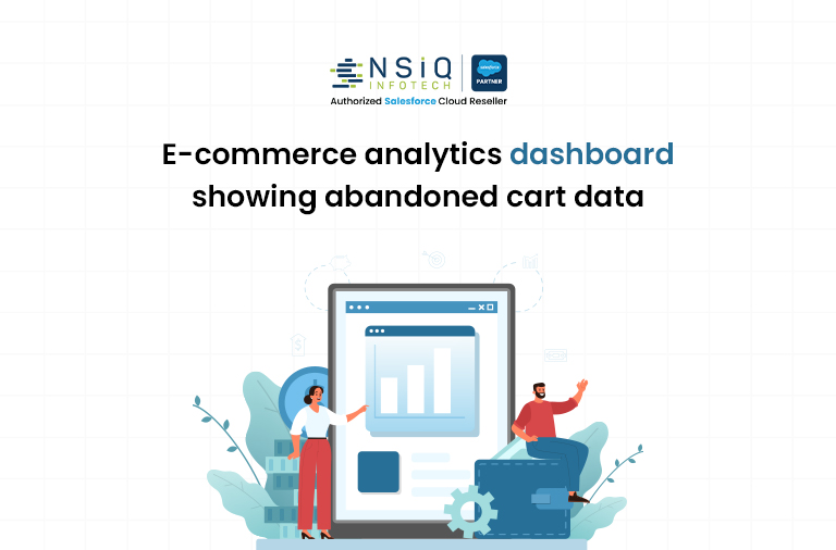 E-commerce analytics dashboard highlighting abandoned cart data to analyze customer behavior and improve conversion rates.