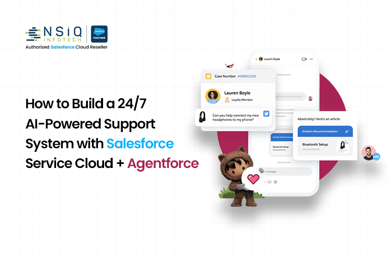 24/7 AI Support System with Salesforce Service Cloud & Agentforce
