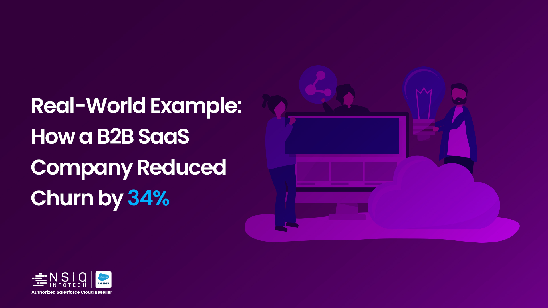 A real-world example demonstrating how a B2B SaaS company used data-driven strategies and personalization to reduce customer churn by 34%.
