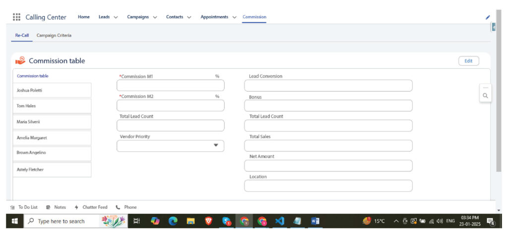 Implementation screenshot