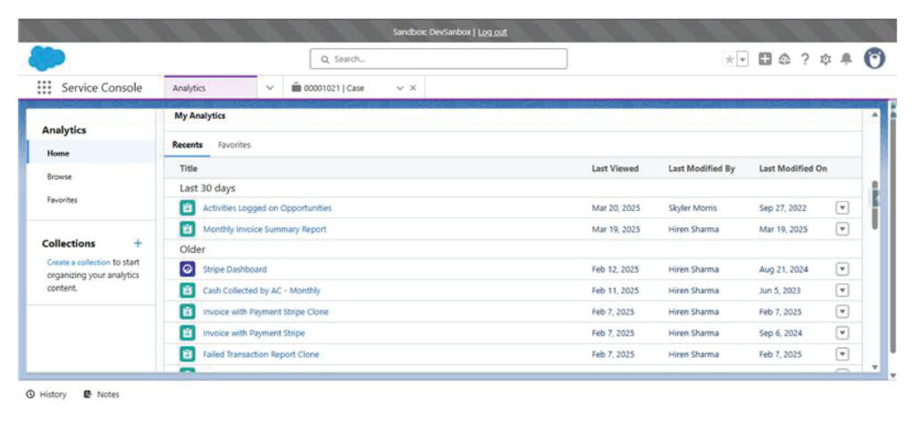 Implementation screenshot
