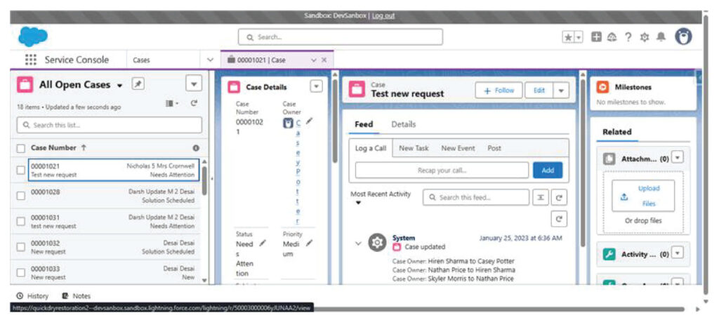 Implementation screenshot