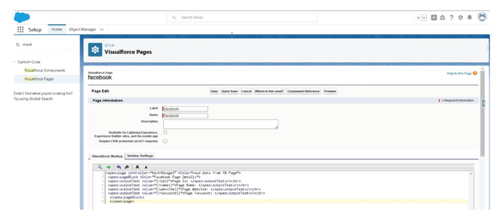 Implementation screenshot