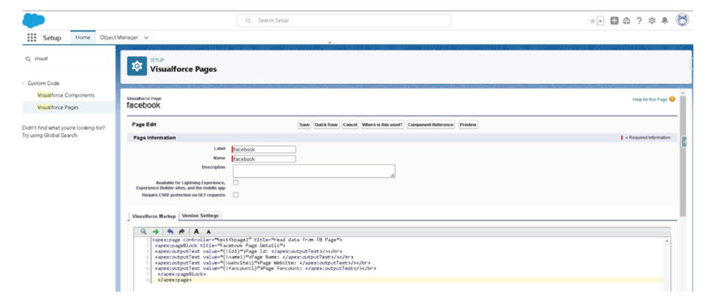 Implementation screenshot