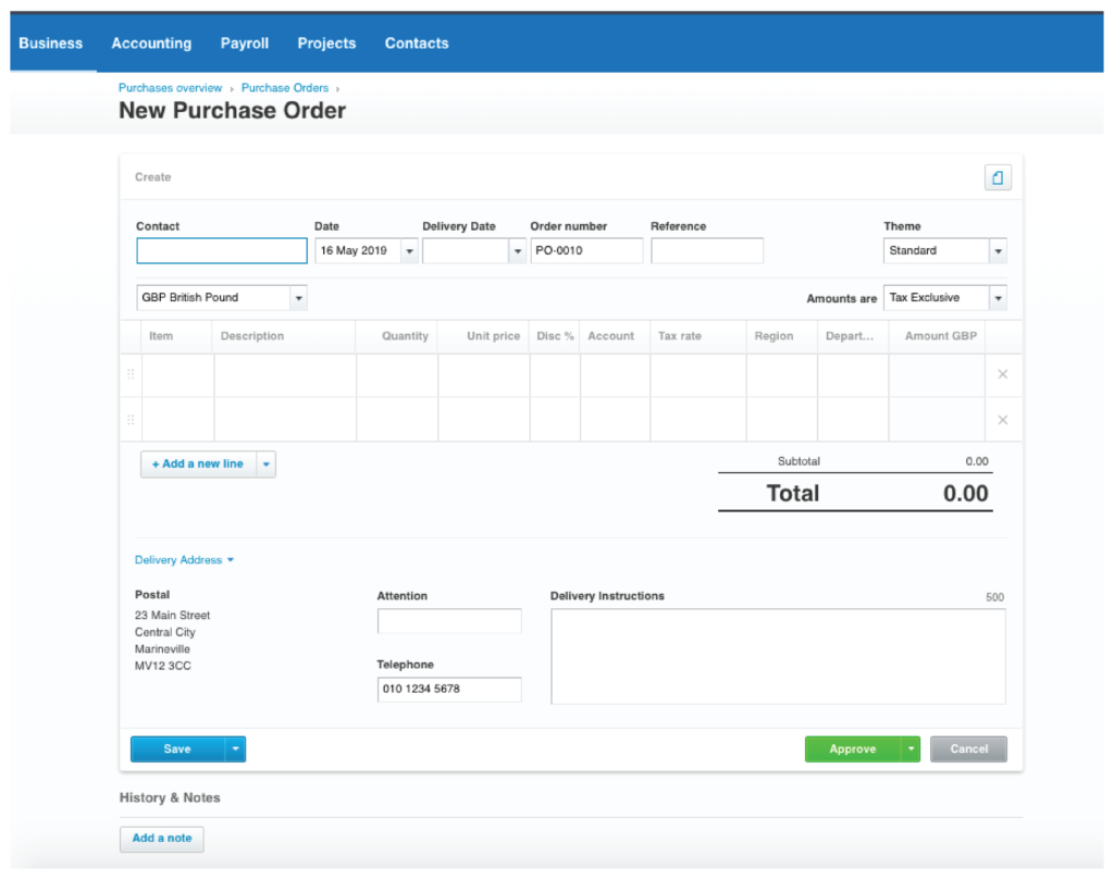 Implementation screenshot