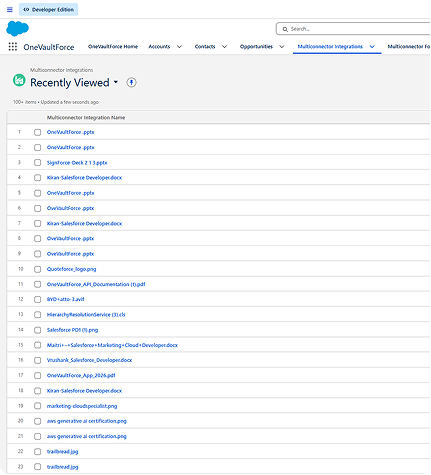 Native Salesforce Integration